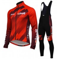 Cinelli Chrome 2018 Fietskleding Set Wielershirt Lange Mouw+Lange Fietsbroeken Bib