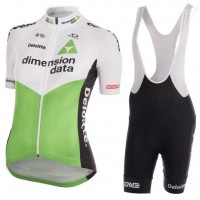 Dimension Data 2018 Performance Dames Fietskleding Set Wielershirt Korte Mouw+Korte Fietsbroeken Bib