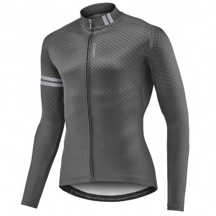 Giant Podium Wielershirt Lange Mouw Black/Gray Giant Podium Wielershirt Lange Mouw Black/Gray