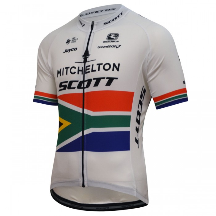 Mitchelton Scott 2018-South Africa Champion Wielershirt Korte Mouw Mitchelton Scott 2018-South Africa Champion Wielershirt Korte Mouw