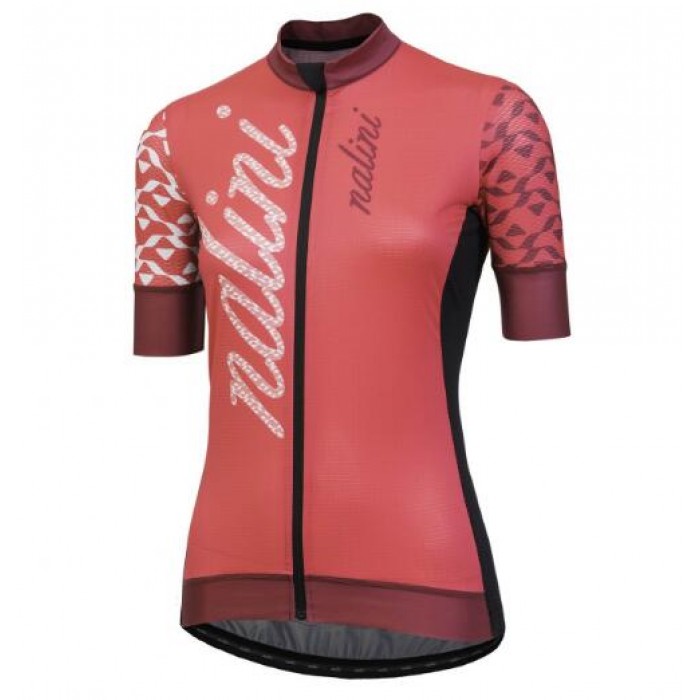 Nalini AHS Stilosa Red Dames Wielershirt Korte Mouw Nalini AHS Stilosa Red Dames Wielershirt Korte Mouw
