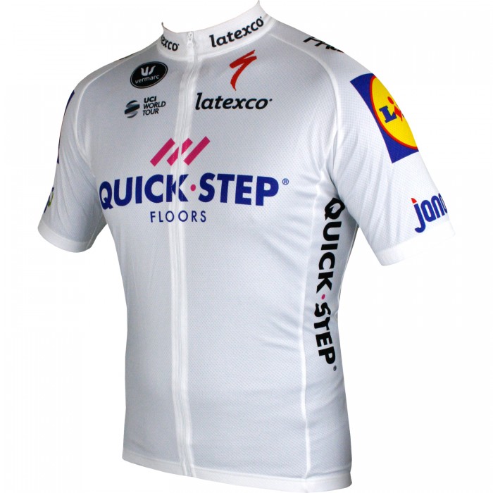 Quick-Step Floors 2018 Tour Special Edition Wit Wielershirt Korte Mouw Quick-Step Floors 2018 Tour Special Edition Wit Wielershirt Korte Mouw