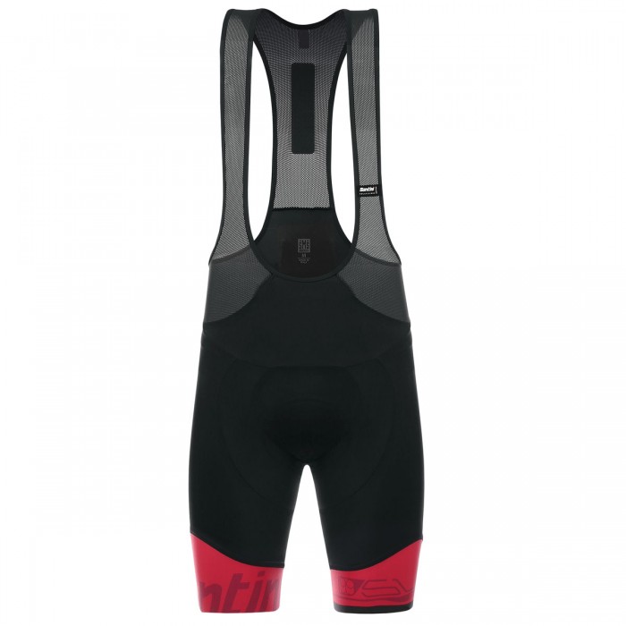 Santini Sleek 99 Rood Korte Fietsbroeken Bib Santini Sleek 99 Rood Korte Fietsbroeken Bib