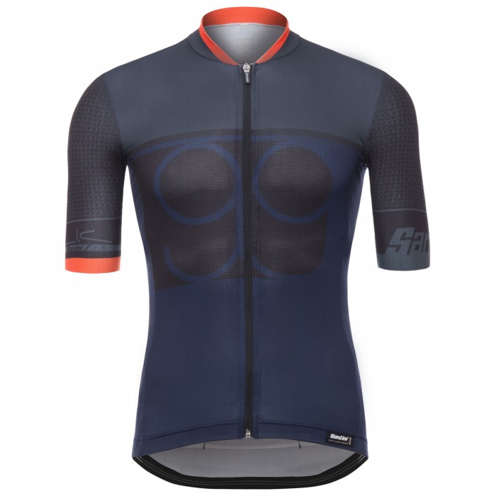 Santini Sleek 99 Grijs Wielershirt Korte Mouw