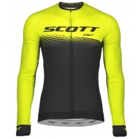 SCOTT RC PRO Wielershirt Lange Mouw Sulphur Yellow/Black