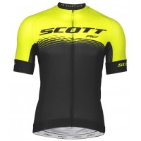 Scott RC PRO Wielershirt Korte Mouw Sulphur Yellow/Black