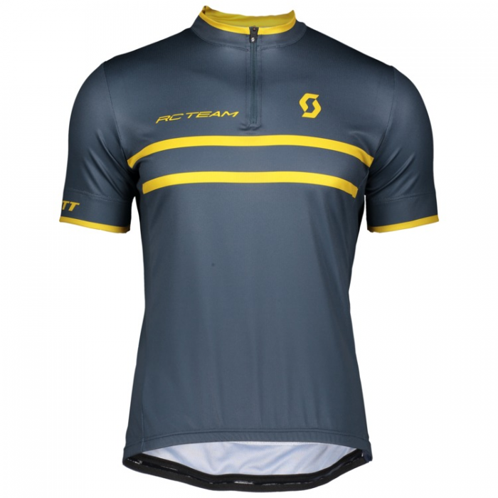 SCOTT RC TEAM 20 Wielershirt Korte Mouw Nightfall Blue/Ochre Yellow