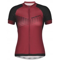 Scott RC Dames PREMIUM ITD Wielershirt Korte Mouw Merlot Red/Black