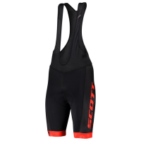 SCOTT RC TEAM Korte Fietsbroeken Bib Black/Fiery Red