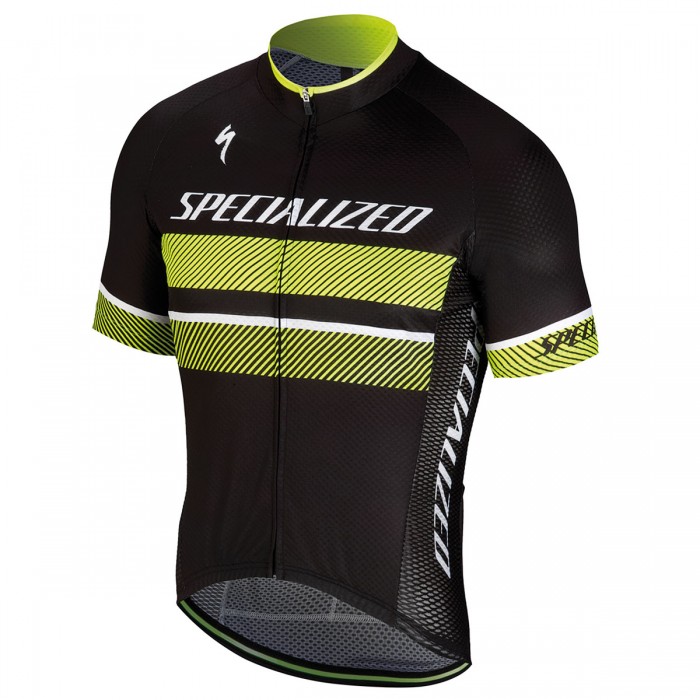 Specialized RBX Comp Logo-Geel Wielershirt Korte Mouw Specialized RBX Comp Logo-Geel Wielershirt Korte Mouw