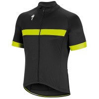 Specialized RBX Sport-Zwart Geel Wielershirt Korte Mouw