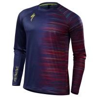 Specialized Demo-Blauw Wielershirt Lange Mouw