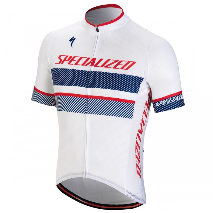 Specialized RBX Comp Logo-Wit Blauw Wielershirt Korte Mouw Specialized RBX Comp Logo-Wit Blauw Wielershirt Korte Mouw