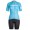 BONTRAGER Anara Blauw Dames Fietskleding Set Wielershirt Korte Mouw+Korte Fietsbroeken