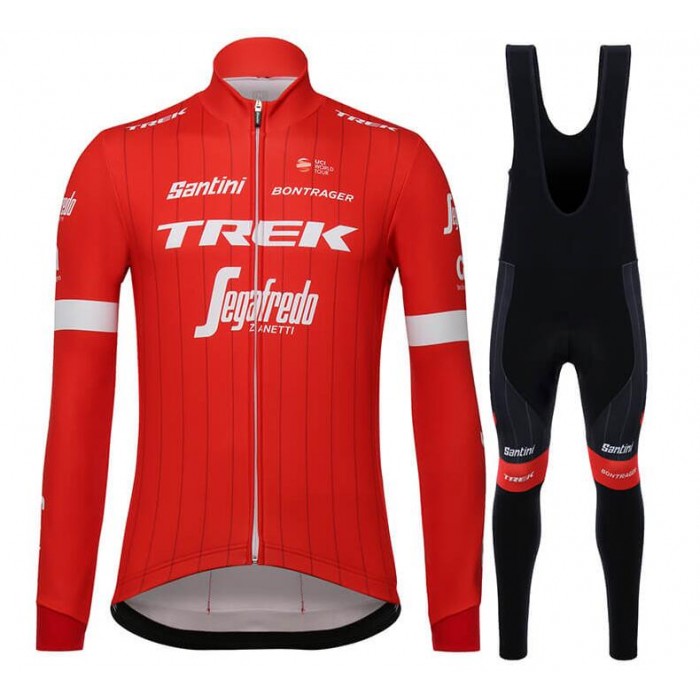 Trek Segafredo 2018 Rood Fietskleding Set Wielershirt Lange Mouw+Lange Fietsbroeken Bib Trek Segafredo 2018 Rood Fietskleding Set Wielershirt Lange Mouw+Lange Fietsbroeken Bib