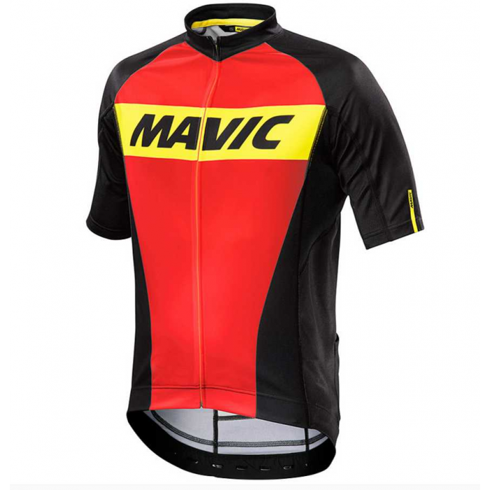 2016 Mavic Wielershirt Met Korte Mouwen Rood 2016 Mavic Wielershirt Met Korte Mouwen Rood