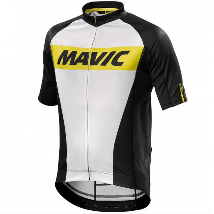 2016 Mavic Wielershirt Met Korte Mouwen Wit Zwart 2016 Mavic Wielershirt Met Korte Mouwen Wit Zwart