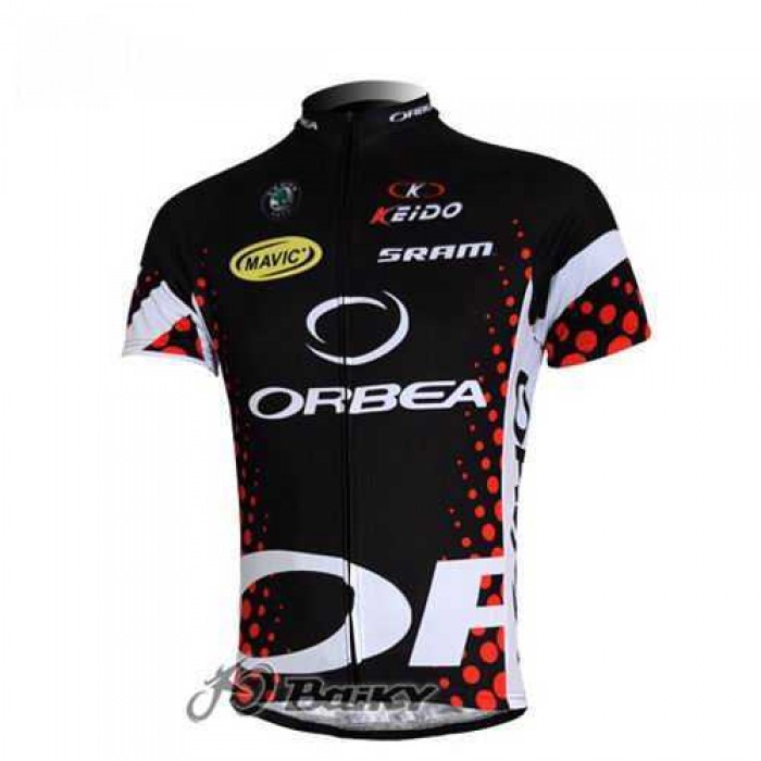 Orbea Pro Team Wielershirt Met Korte Mouwen Zwart Blauw