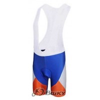 Rabobank Pro Team Korte Fietsbroeken Bib Oranje Blauw