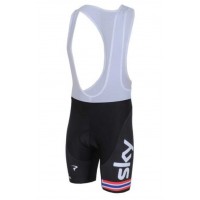 Teams Sky Norvegese Kampioen Korte Koersbroek Zwart Rood