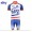 2015 Sky Fietskleding Set Fietsshirt Met Korte Mouwen+Korte Koersbroek Blauw Wit
