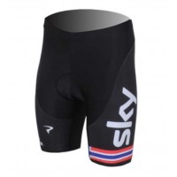 Teams Sky Norvegese Kampioen Korte Fietsbroeken Zwart Rood