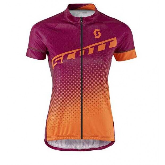 2016-2017 Scott Wielershirt Met Korte Mouwen Trikot Oranje Dames