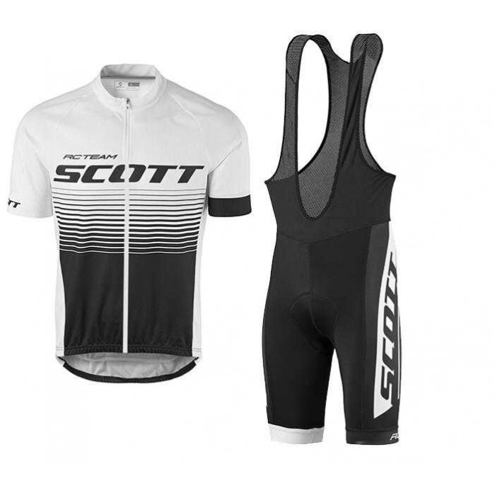2016-2017 Scott Fietskleding Set Fietsshirt Met Korte Mouwen+Korte Koersbroek Wit Zwart 2016-2017 Scott Fietskleding Set Fietsshirt Met Korte Mouwen+Korte Koersbroek Wit Zwart