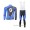 SCOTT RC Pro Wielerkleding Set Wielershirt Lange Mouw+Lange Fietsbroeken Bib Blauw