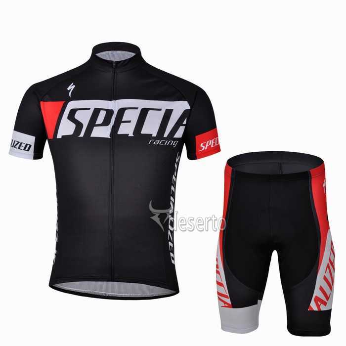 Specialized Racing Wielerkleding Set Set Wielershirts Korte Mouw+Fietsbroek Zwart Specialized Racing Wielerkleding Set Set Wielershirts Korte Mouw+Fietsbroek Zwart