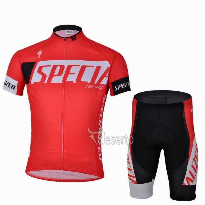 Specialized Racing Wielerkleding Set Wielershirts Korte Mouw+Fietsbroek Rood Specialized Racing Wielerkleding Set Wielershirts Korte Mouw+Fietsbroek Rood