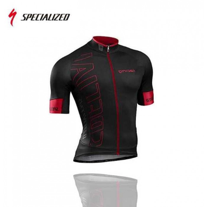 2016 Team Specialized Wielershirt Met Korte Mouwen Zwart Rood 2016 Team Specialized Wielershirt Met Korte Mouwen Zwart Rood