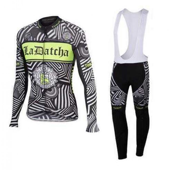 2016 Ladatcha Tinkoff Zebra Wielershirt Lange Mouwen+Lange Fietsbroeken Bib 2016 Ladatcha Tinkoff Zebra Wielershirt Lange Mouwen+Lange Fietsbroeken Bib