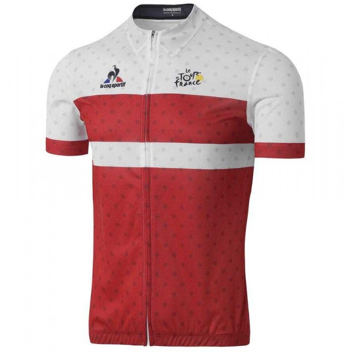 2016 TOUR DE FRANCE Wielershirt Met Korte Mouwen Rood Wit 2016 TOUR DE FRANCE Wielershirt Met Korte Mouwen Rood Wit