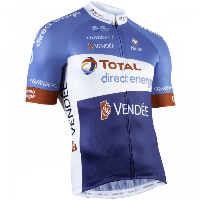 Total Direct Energie 2019 Wielershirt Korte Mouw